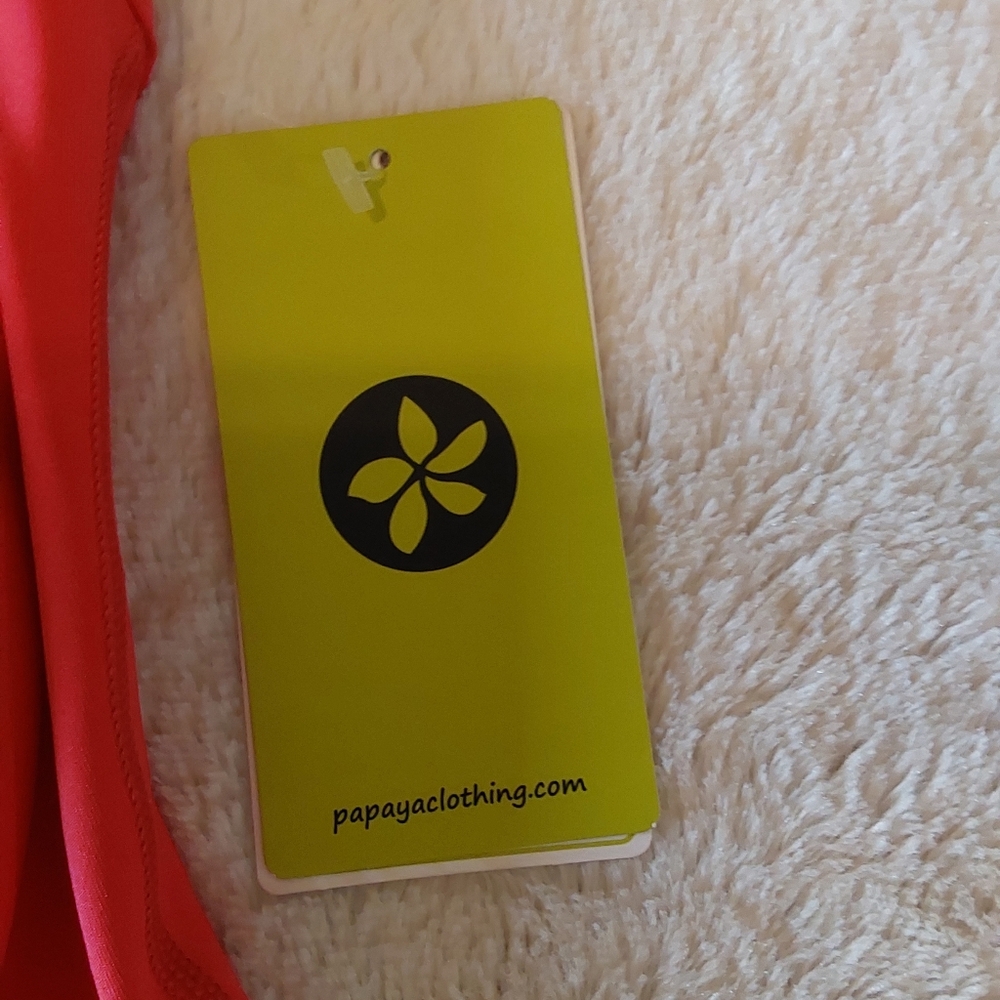 🌺 NWT Papaya Active Crop Top/Tankini Top - Picture 5 of 11